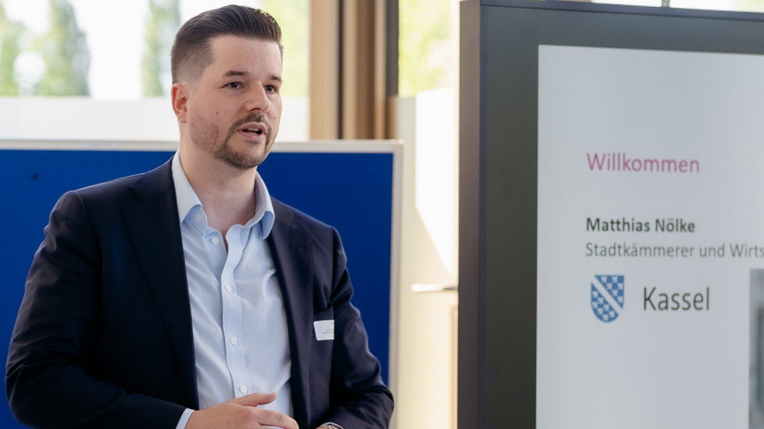 Matthias Nölke beim GROW! KickOff im Science Park Kassel